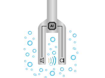 Reliable gas bubble detection in liquid processes
