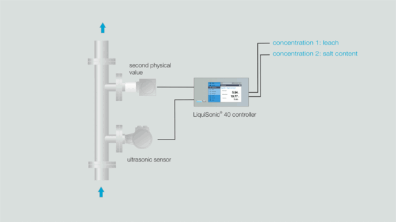 Installation of LiquiSonic® for concentration measurement