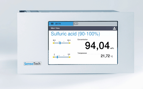 concentration measurement of sulfuric acid with LiquiSonic®