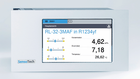 Bestimmung der Ölkonzentration im Kältemittel mit  LiquiSonic® OCR. Bestimmung der Ölkonzentration im Kältemittel mit  LiquiSonic® OCR. 