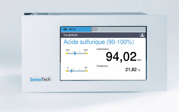 Mesure de la concentration de l'acide sulfurique avec Liquisonic®